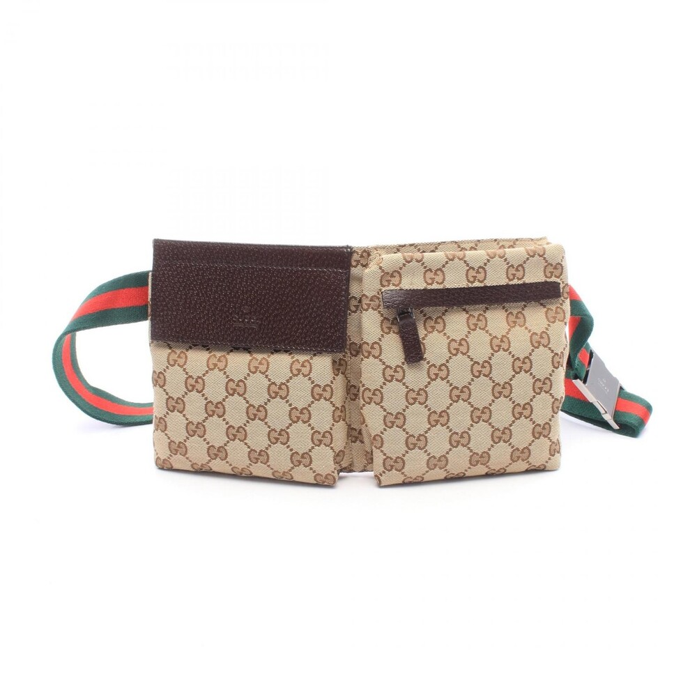 Gucci Gg Canvas Waist Crossbody Bag #332226G76B